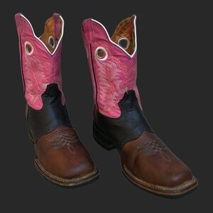 Boots Old Corral Cowboy Leather Colorblock Women’s Size 24 1/2 or women’s 7.5